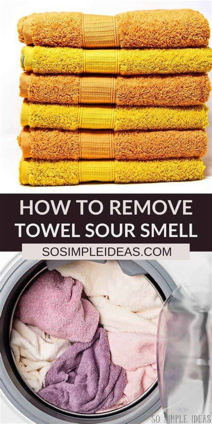 What can I use to get the sour smell out of my towels?