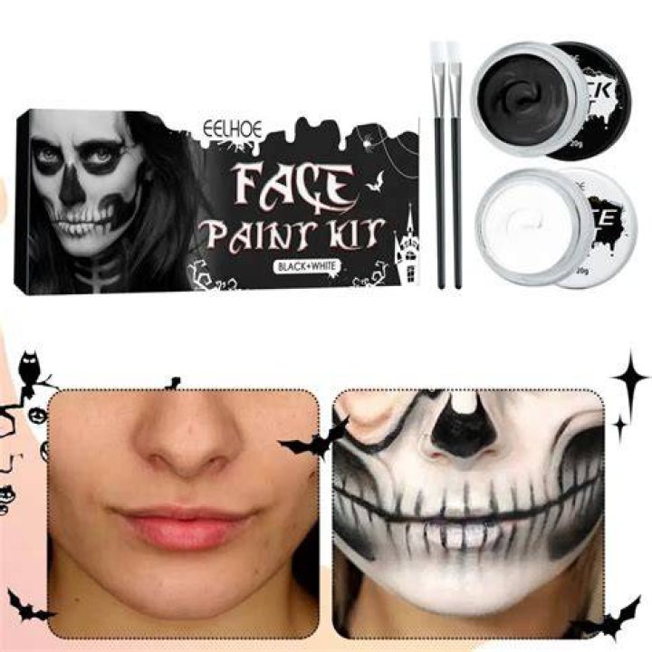 What can I use to make my face white for Halloween?