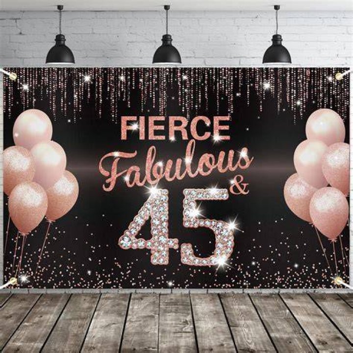 What can you do for a 45th birthday party?