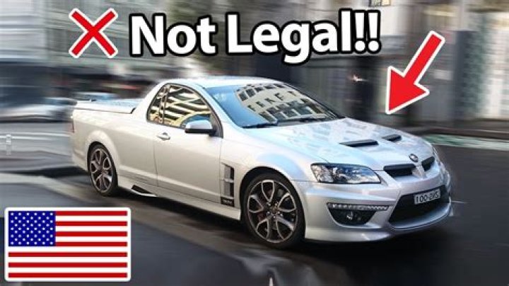 What cars are illegal in the US?