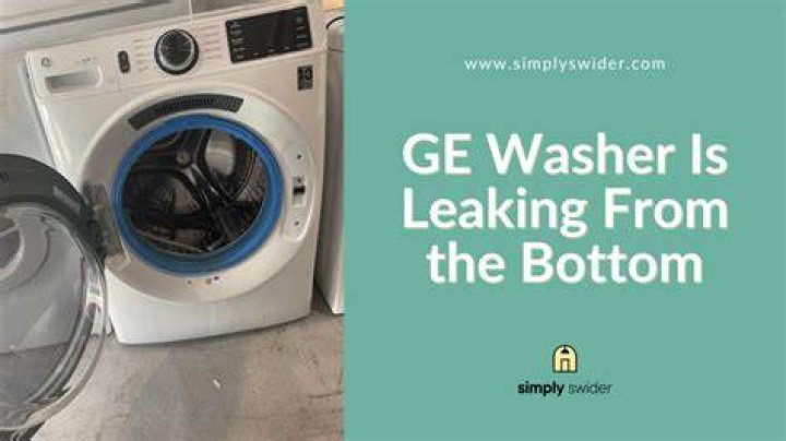 What causes a washer to leak from the bottom?