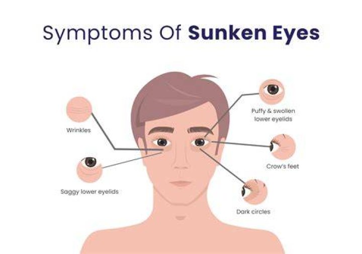 What causes sunken eyes?