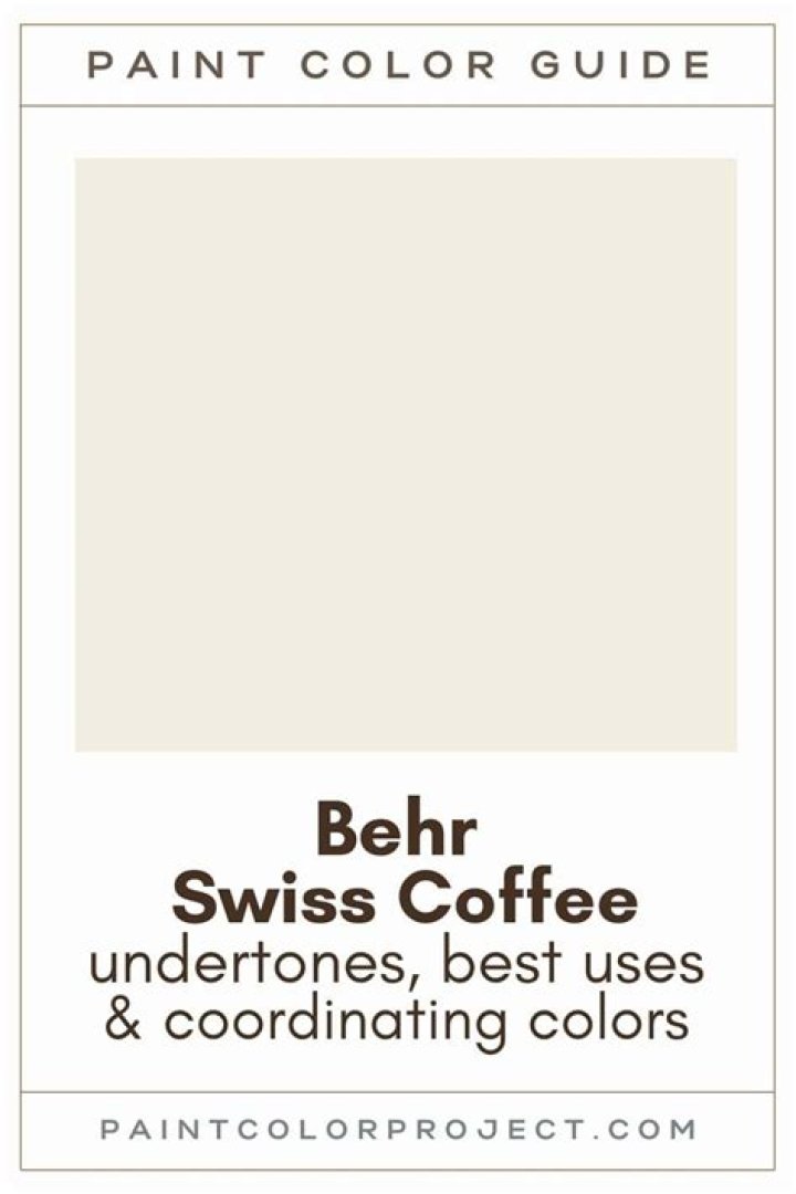 What color is Behr Swiss coffee?