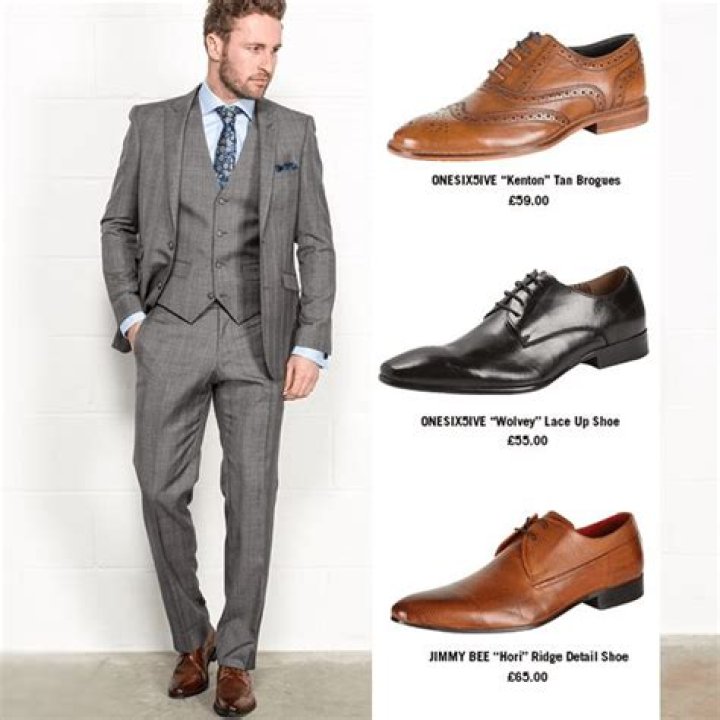 What color shoes go with a GREY suit?