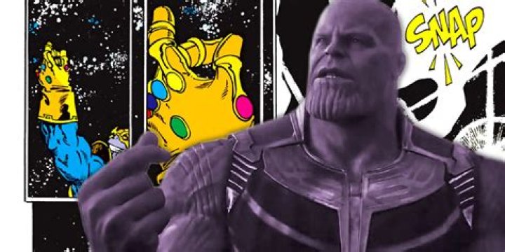 What comic does Thanos snap his fingers?