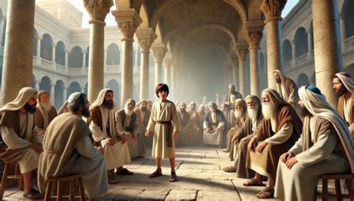 What did Jesus do in the temple?