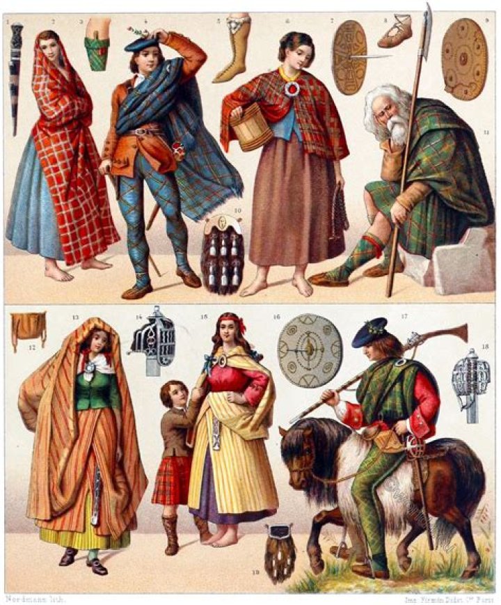 What did Scots wear in the 12th century?