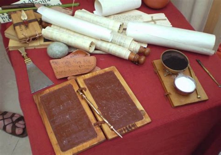 What did scribes use to write?