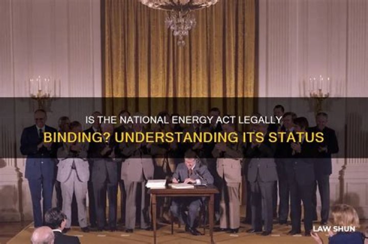 What did the National Energy Act do?