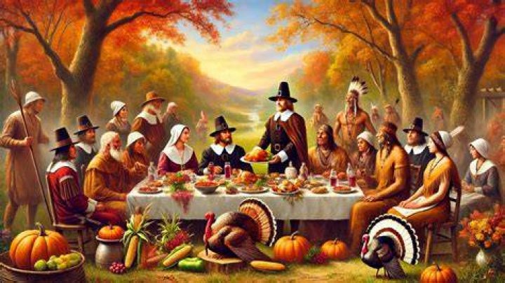 What did the pilgrims bring to the first Thanksgiving?
