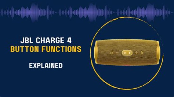 What do the buttons on the JBL Charge 4 do?