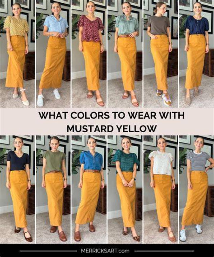 What do you wear with a yellow mustard dress?