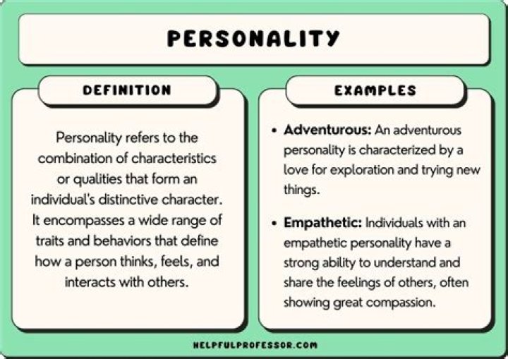 What does distinctive personality mean?