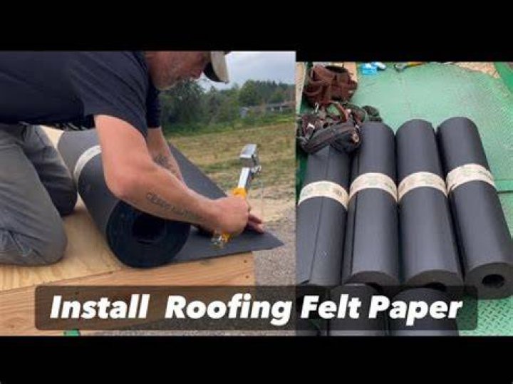What does felt paper do on a roof?