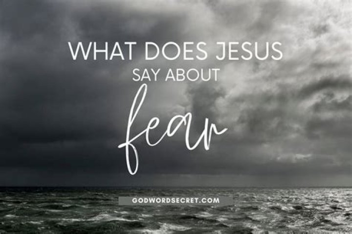 What does God say about fear and anxiety?