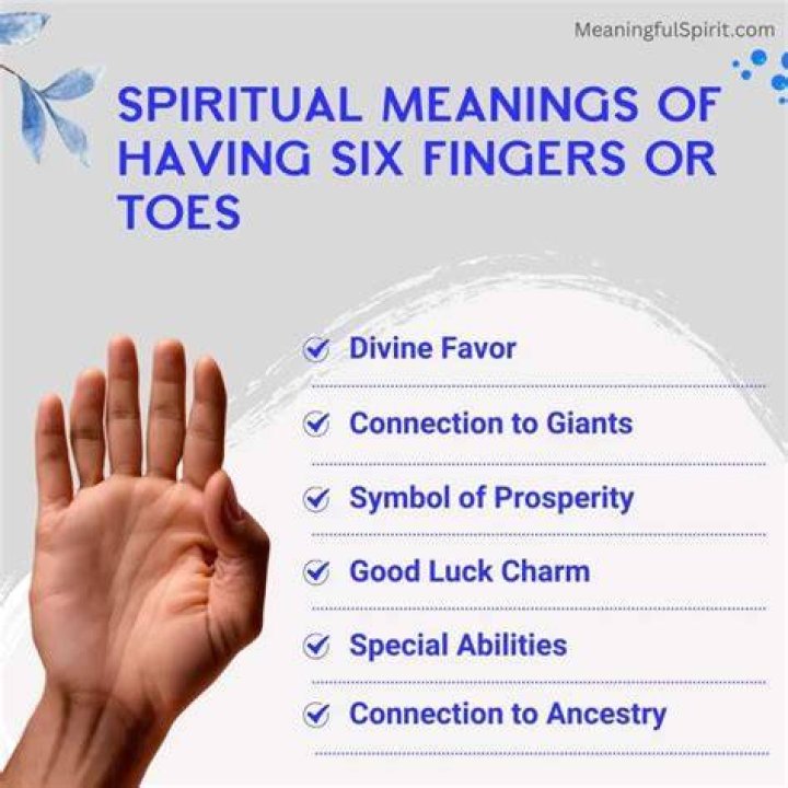 What does having 6 fingers mean?