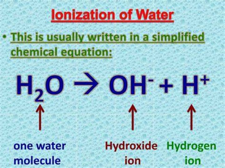 What does ionize in water mean?