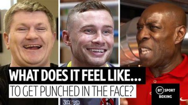 What does it feel like to get punched in the face?