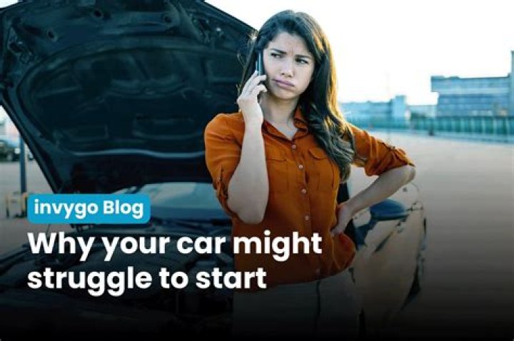 What does it mean when my car struggles to start?