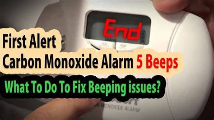 What does it mean when your carbon monoxide beeps?