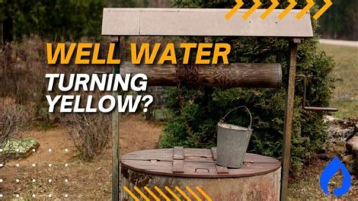 What does it mean when your well water is yellow?