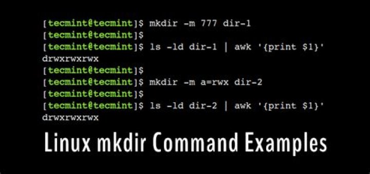 What does mkdir command do in Linux?