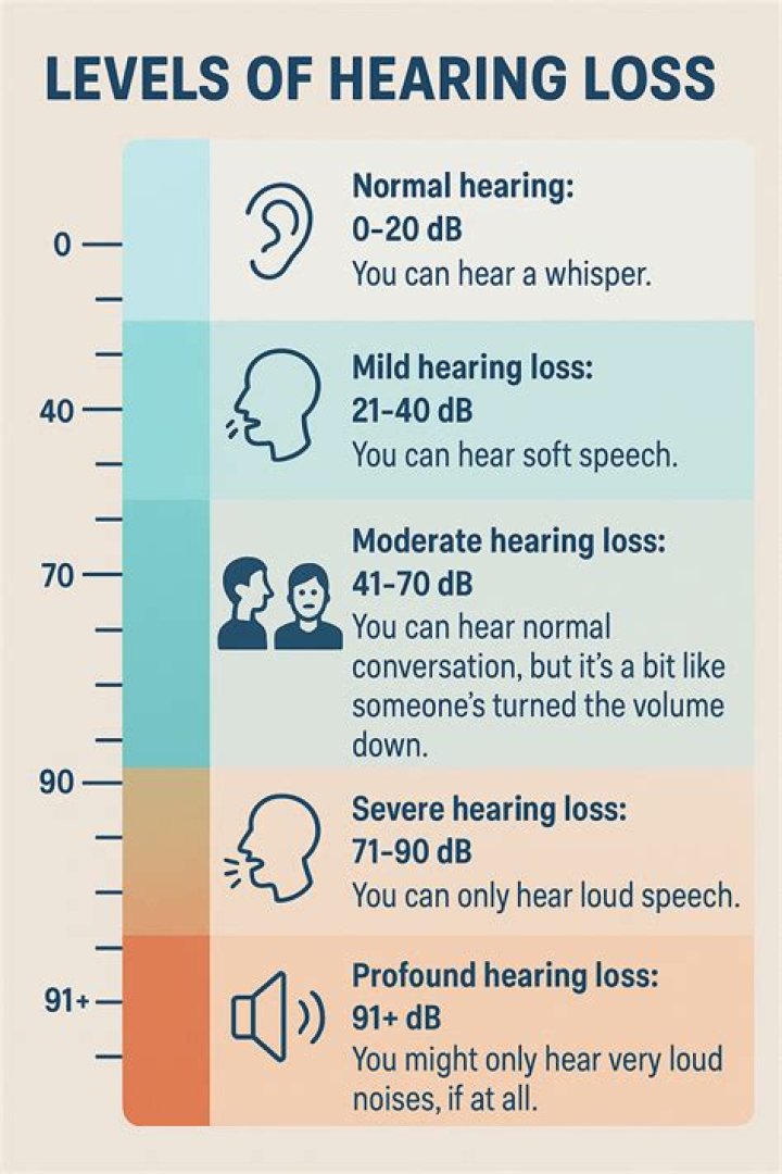 What does moderate to severe hearing loss mean?