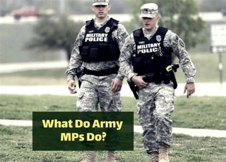 What does MP do in the army?