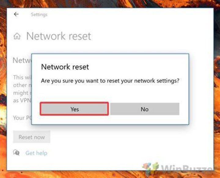What does netsh reset do?