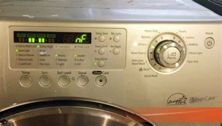 What does NF mean on a Samsung washer?