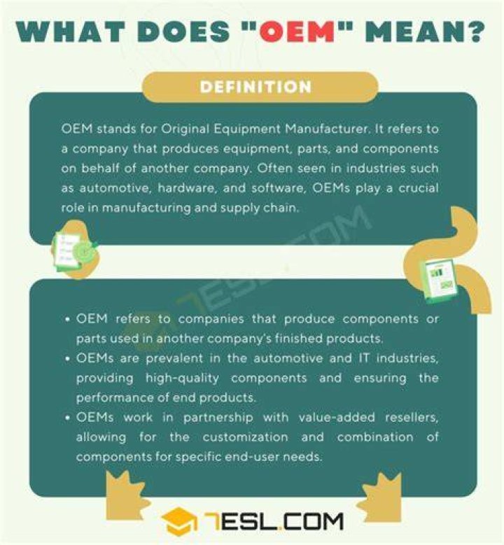 What does OEM stand for in manufacturing?