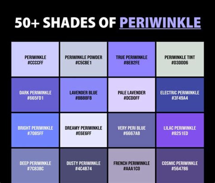 What does periwinkle color mean?
