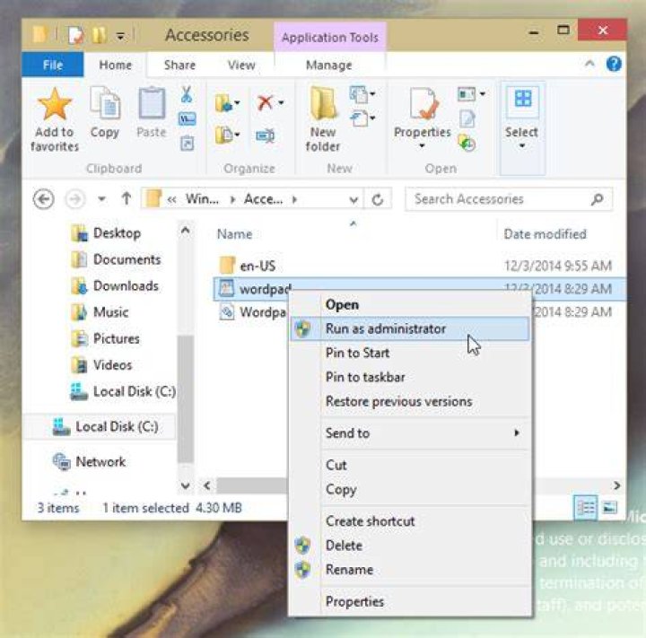 What does run as administrator do?