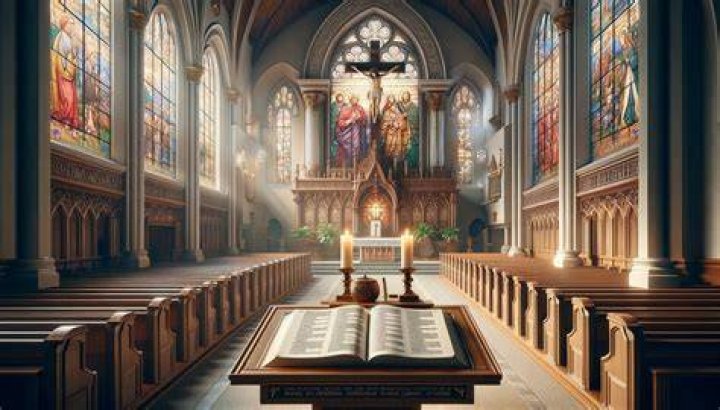 What does the abandoned church symbolize in the Alchemist?