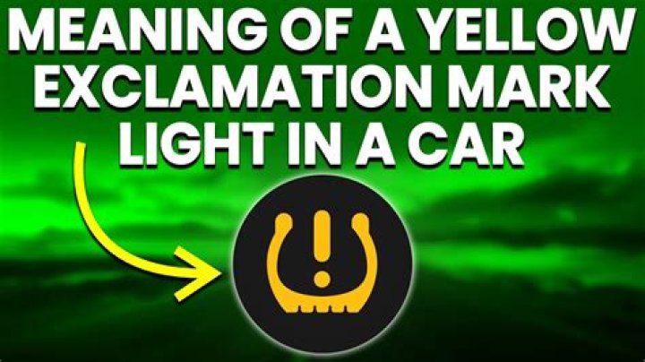 What does the exclamation mark mean on Toyota Camry?