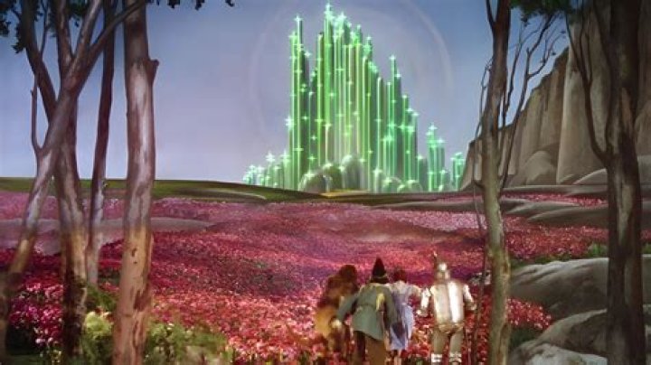 What does the rainbow symbolize in the Wizard of Oz?