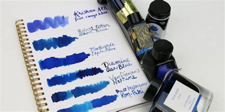 What does writing in blue ink mean?