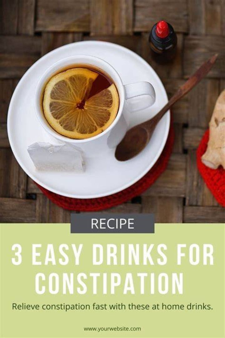 What drinks are good to relieve constipation?