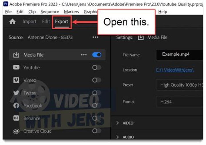 What format should I export my video premiere?