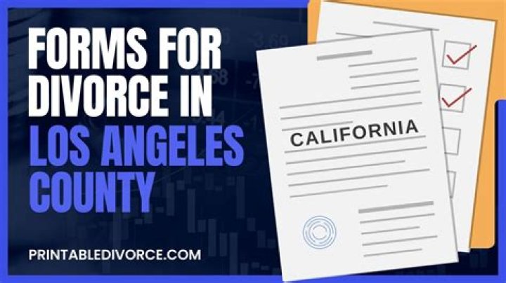 What forms do I need to file for divorce in California?