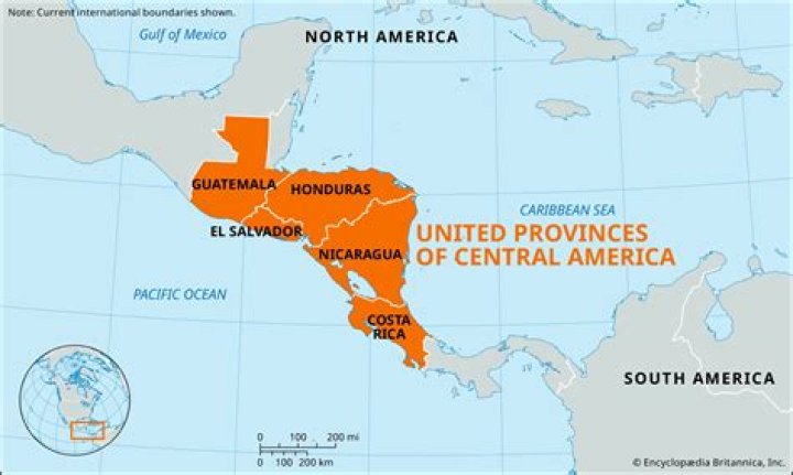 What geographical feature makes up most of Central America?