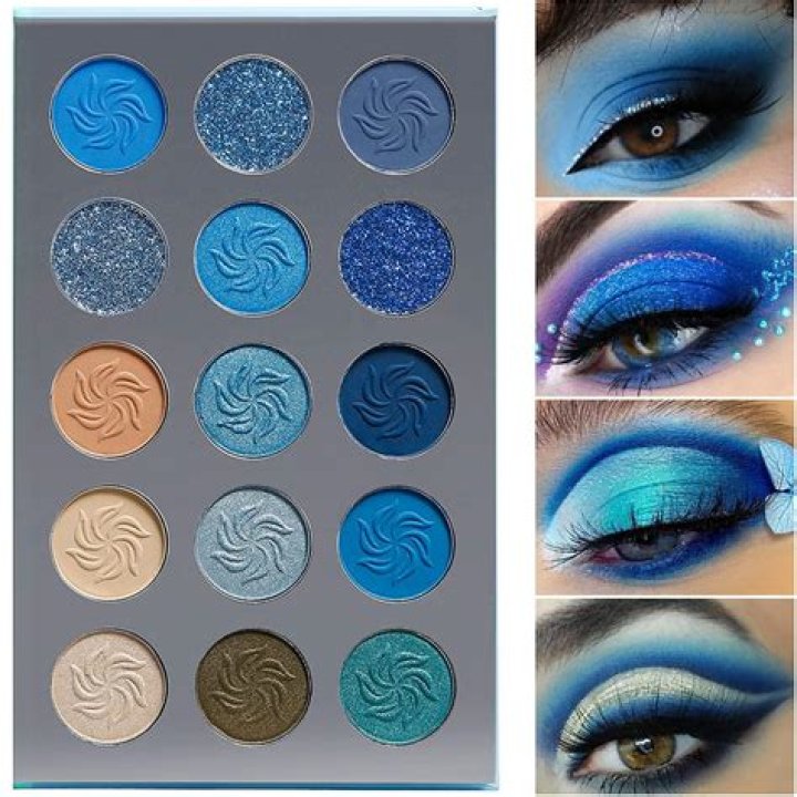 What goes with blue eyeshadow?