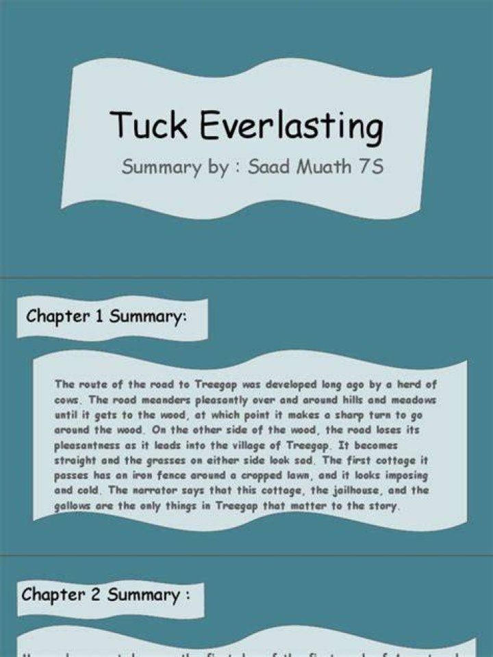 What happens in Chapter 7 of Tuck Everlasting?