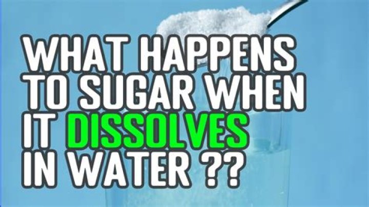 What happens when glucose is dissolved in water?