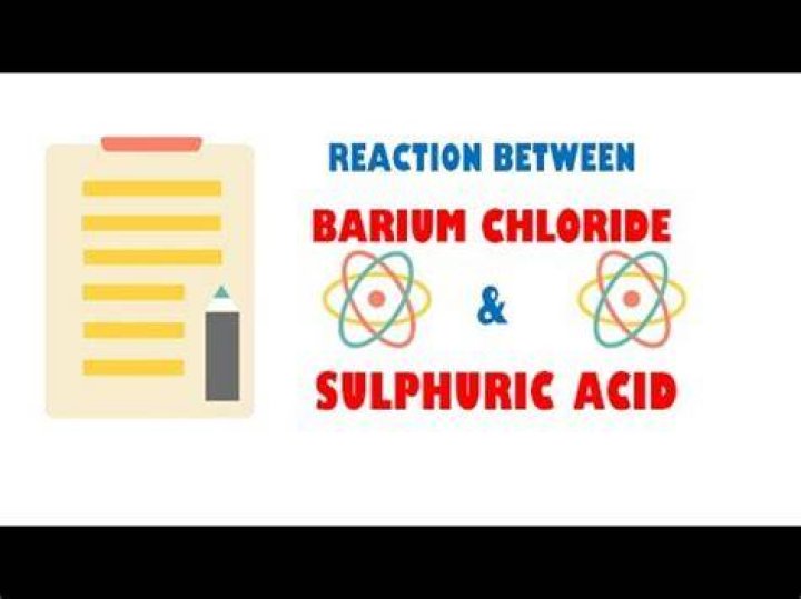 What happens when Sulphuric acid reacts with barium chloride?