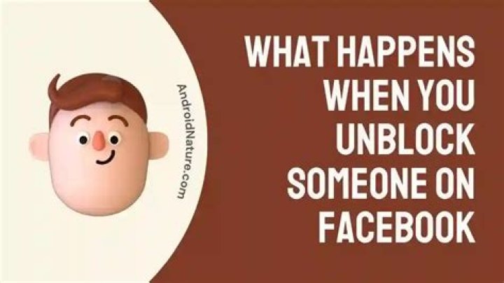 What happens when you unblock someone on Facebook?