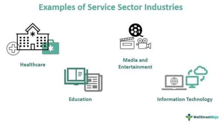 What industries are in the service sector?