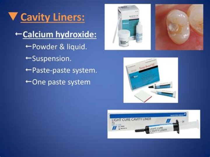 What instrument is used to place a cavity liner?