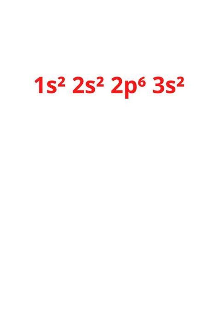 What is 1s2 2s2 2p6?