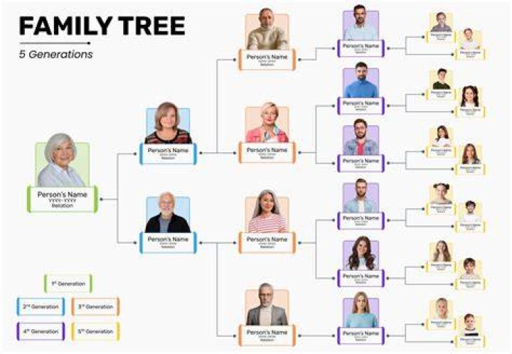 What is 2 generations in a family tree?